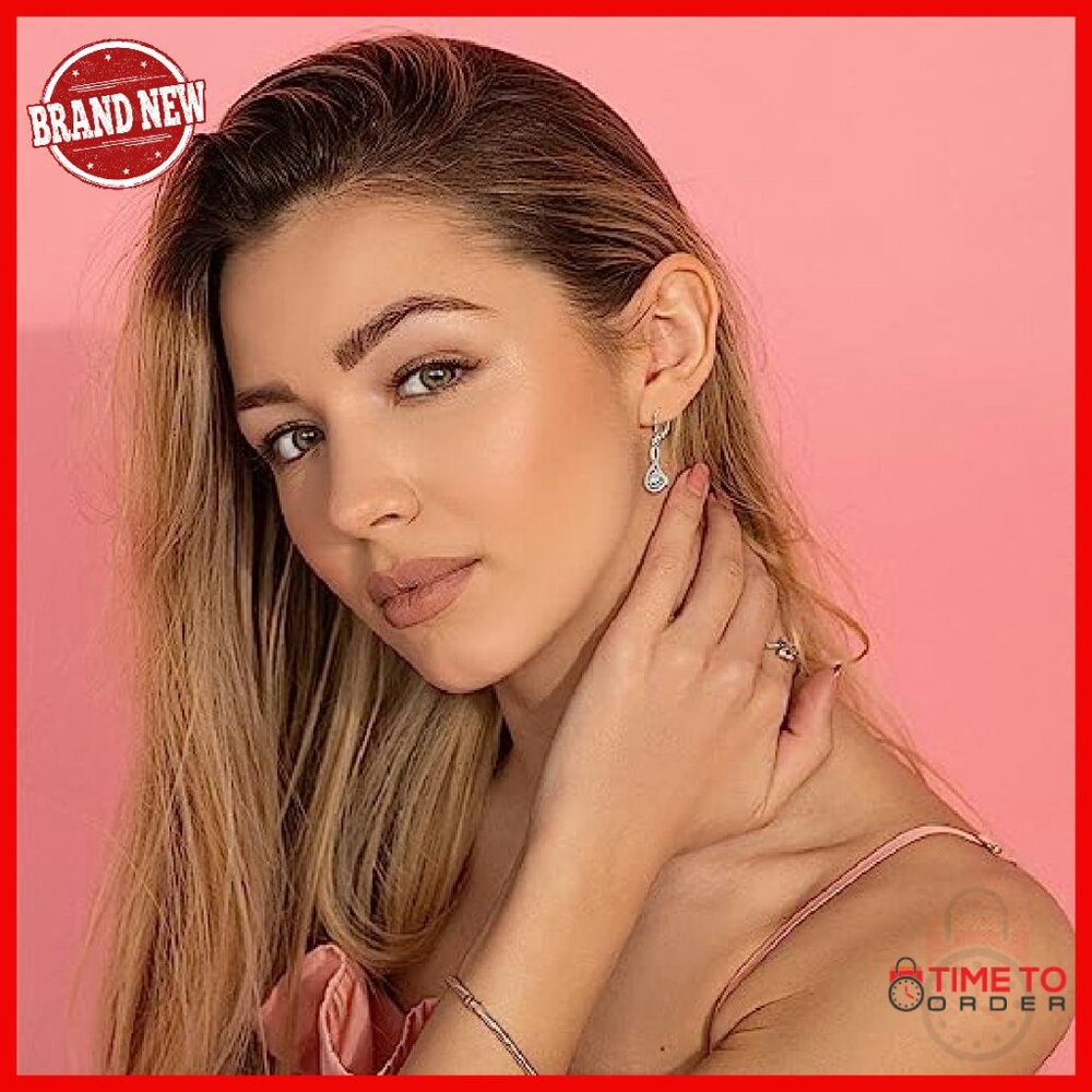 Sterling Silver Infinity Leverback Drop Earrings … - image 5